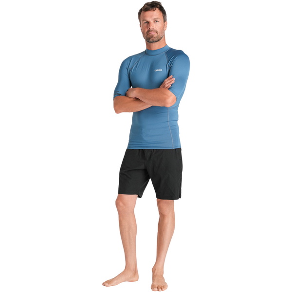 2026 C-Skins Männer Nuwave UV Basics Kurzarm-Lycra-Weste C-NLYSSMC - Steel Blue